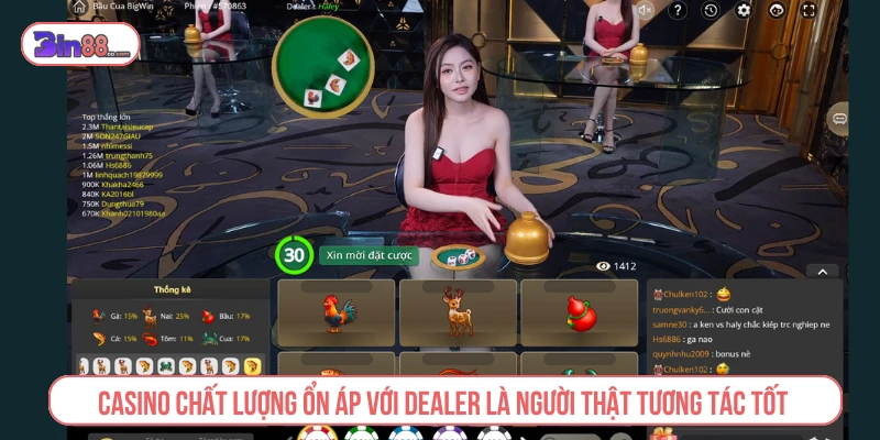 BIN88 - Nhà Cái Cá Cược, Casino & Game Bài Trực Tuyến Casino với dealer trực tuyến